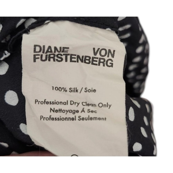 Diane von furstenberg polka dot silk wrap dress Size 0 - Picture 7 of 13